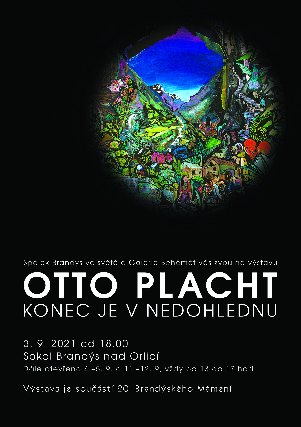 plakát výstavy obrazů Otto Placht